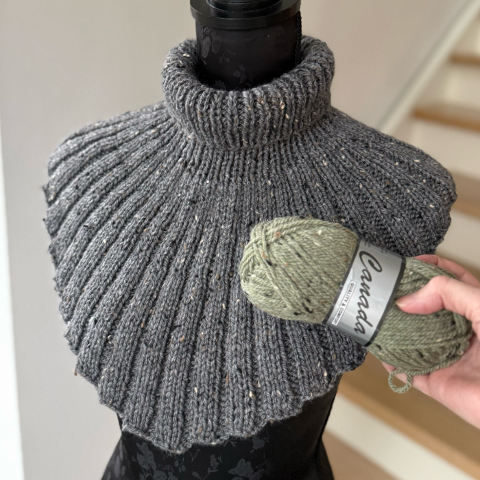 P&G Tweed halsedisse strikkekit