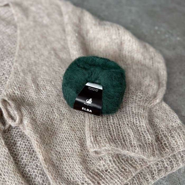 P&G Let cardigan med sløjfe strikkekit